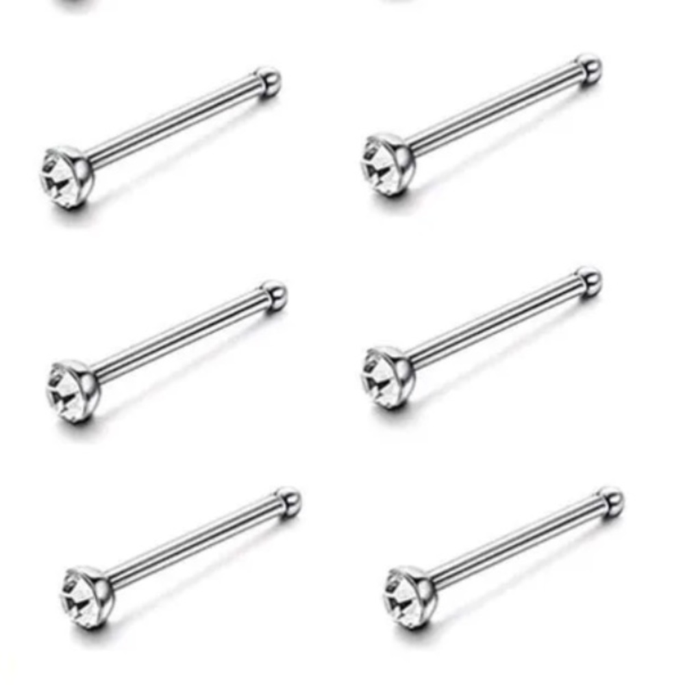 Stainless steel 20G CZ  Nose stud 💎